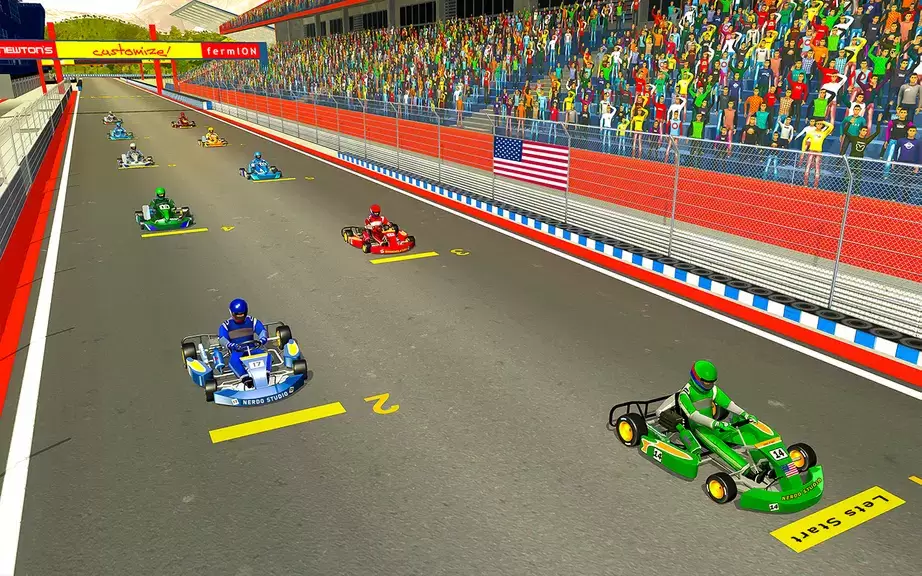 Go Kart Racing Games 3D Stunt Ảnh chụp màn hình 3