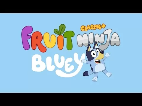 Bluey Fruit Ninja gameplay