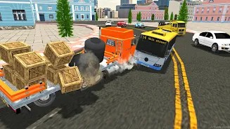 Transporter Truck Driving 3D Captura de pantalla 2