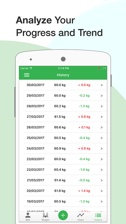 BMI Calculator: Weight Tracker Captura de tela 3