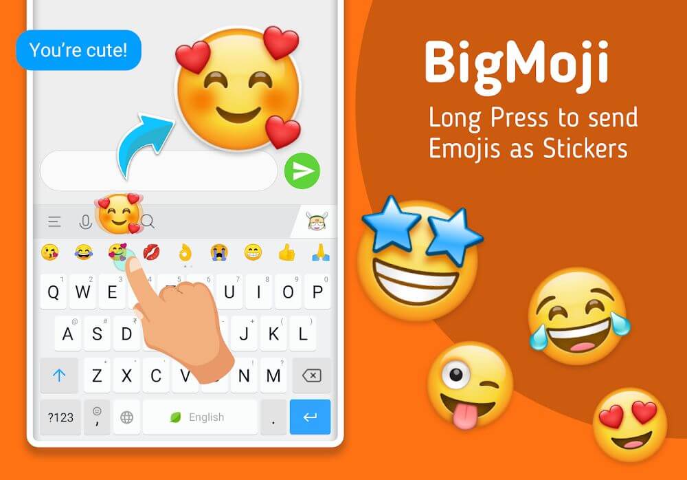 Mint Keyboard:Fonts,Emojis Capture d'écran 1