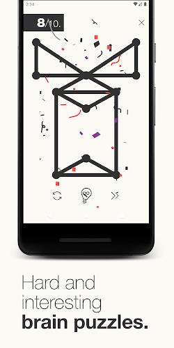 1Line & dots. Puzzle game. Zrzut ekranu 2