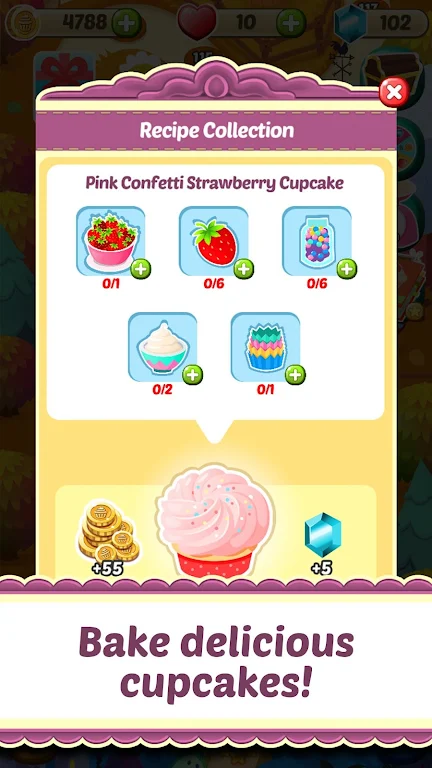 Mahjong Solitaire Cupcake Bake स्क्रीनशॉट 3