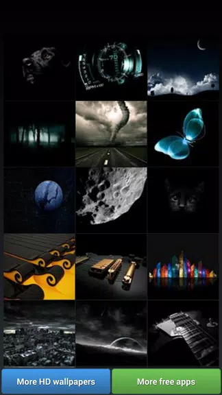 Black Theme HD Wallpapers Tangkapan skrin 0