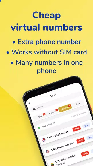MoreMins: Temp Number & eSIM Скриншот 2