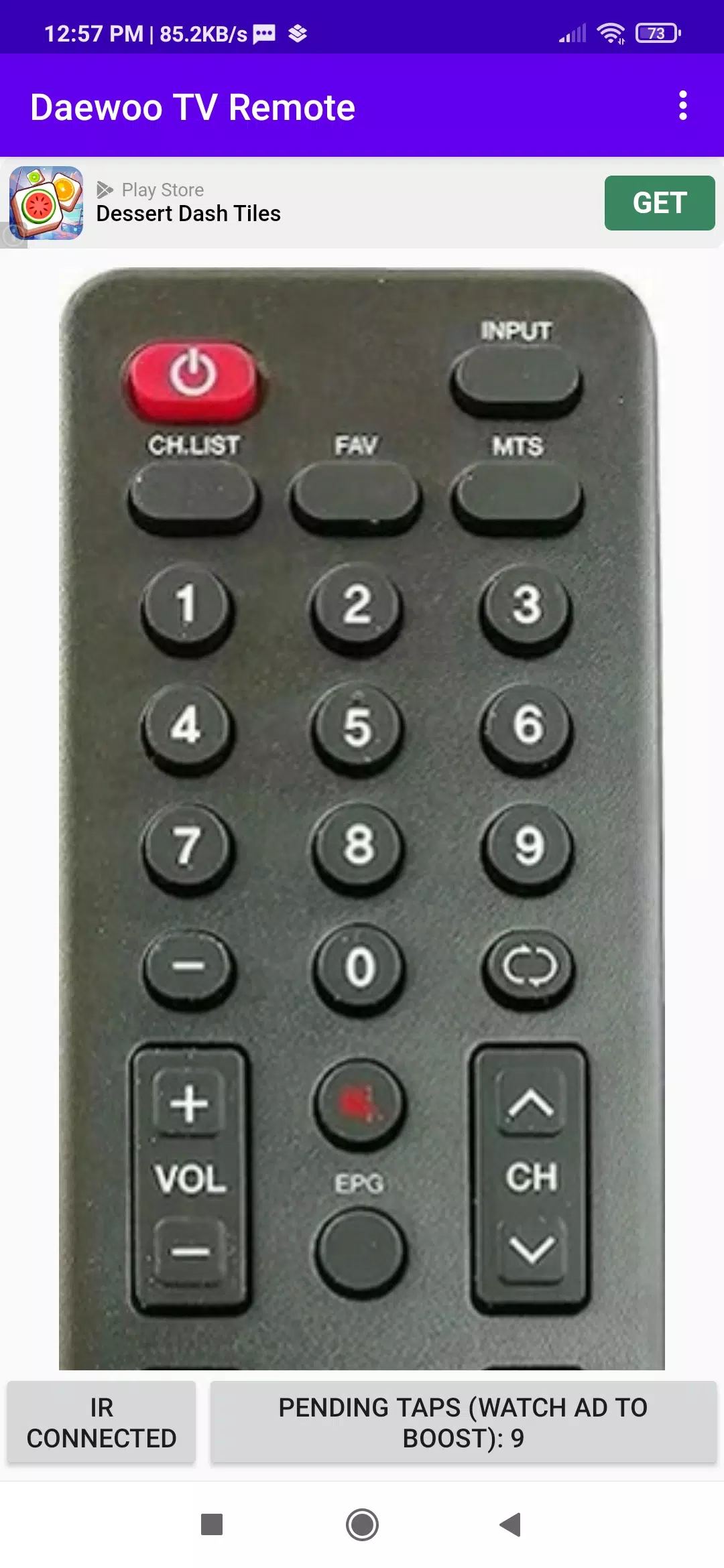 Daewoo TV Remote App ဖန်သားပြင်ဓာတ်ပုံ 1