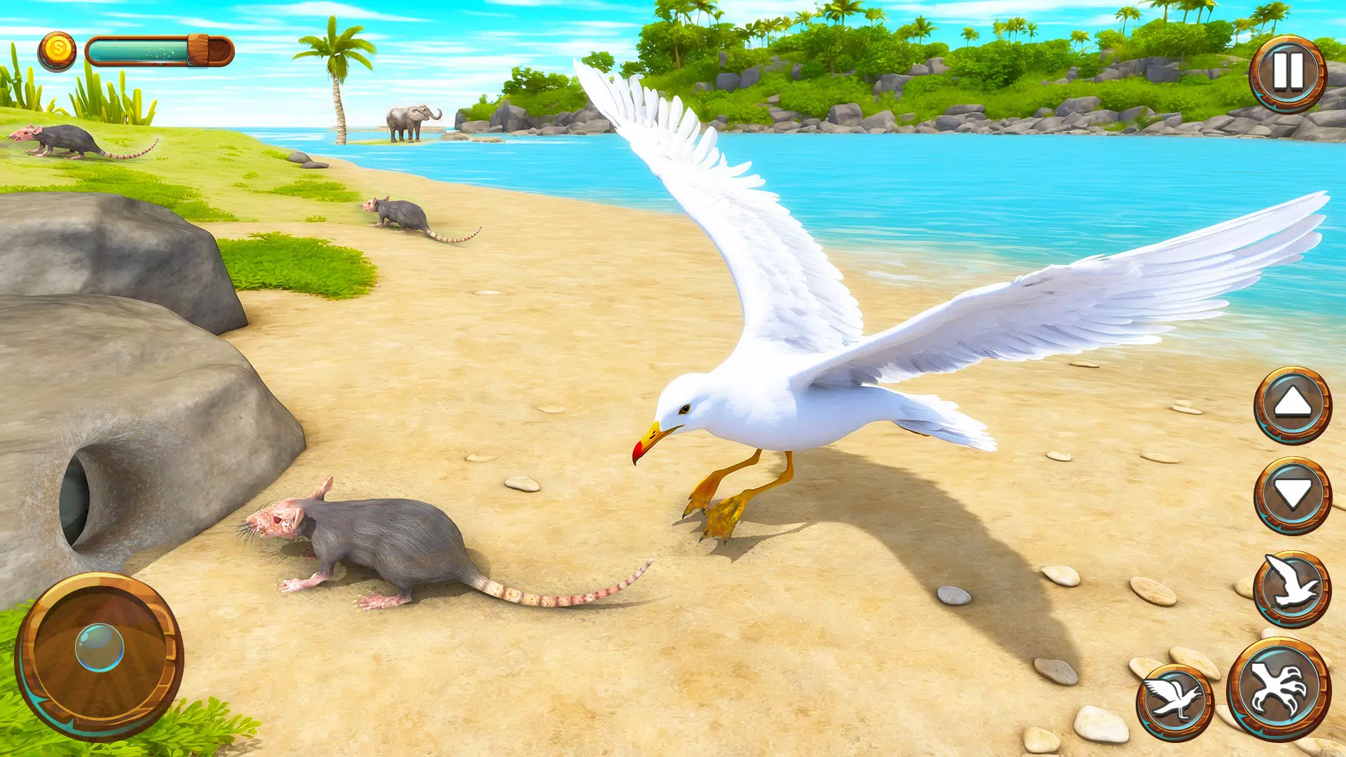 Seagull Bird Life Simulator Captura de tela 1