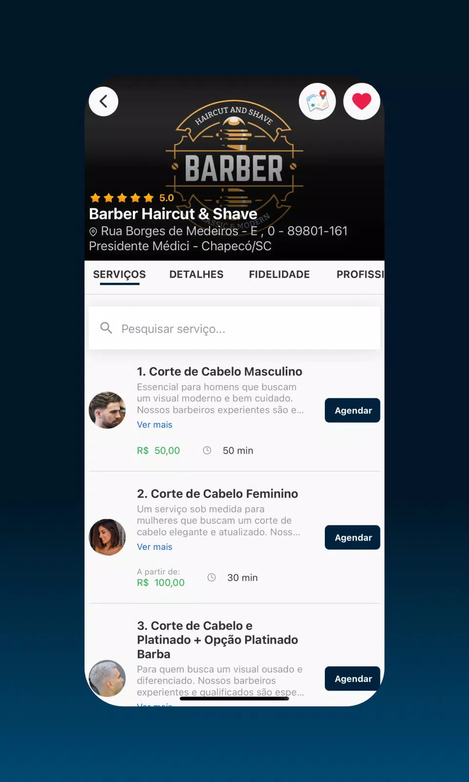 AppBarber: Cliente Ekran Görüntüsü 2