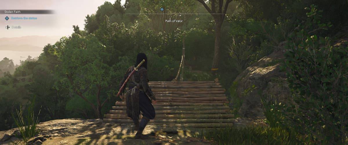 Further navigation in the Path of Valor challenge in Assassin's Creed Shadows