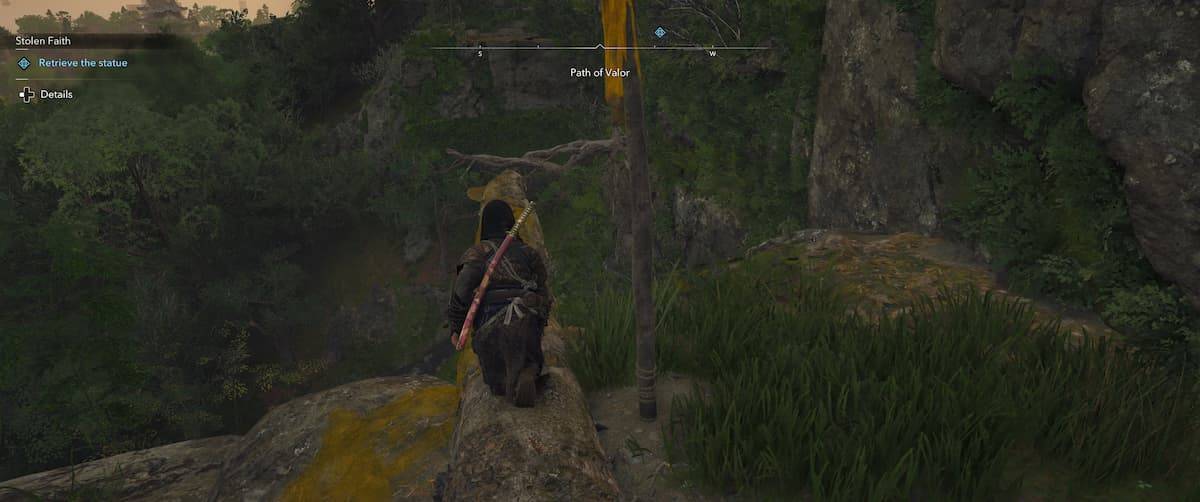 Final steps to reach the Path of Valor chest in Assassin's Creed Shadows