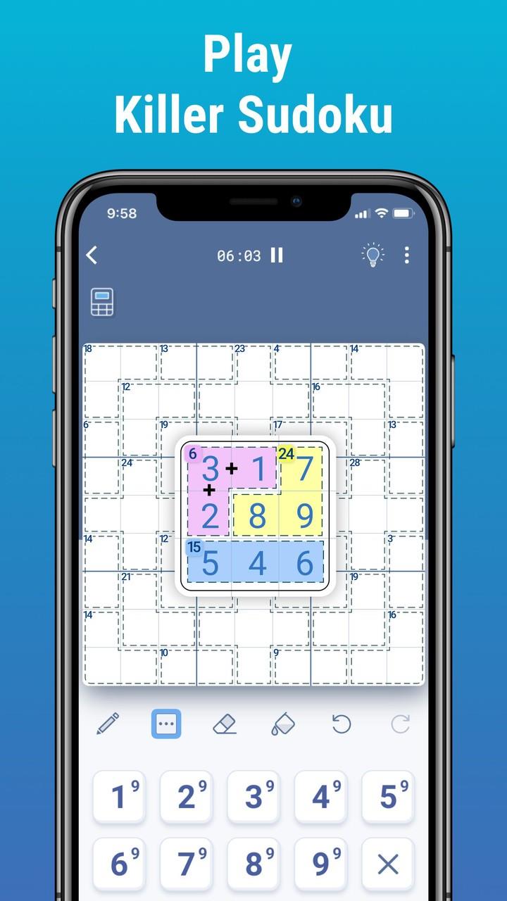 Killer Sudoku by Logic Wiz স্ক্রিনশট 1