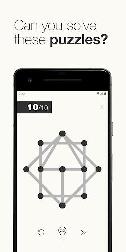 1Line & dots. Puzzle game. ဖန်သားပြင်ဓာတ်ပုံ 1