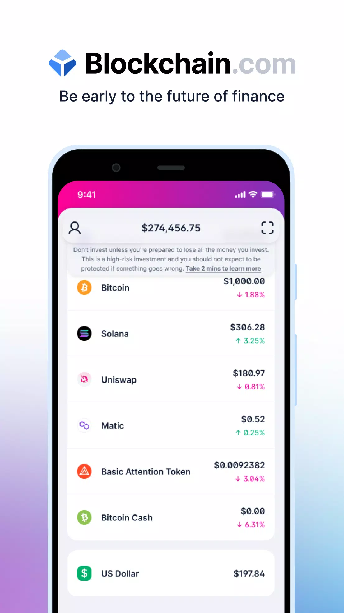 Blockchain.com: Crypto Wallet स्क्रीनशॉट 0