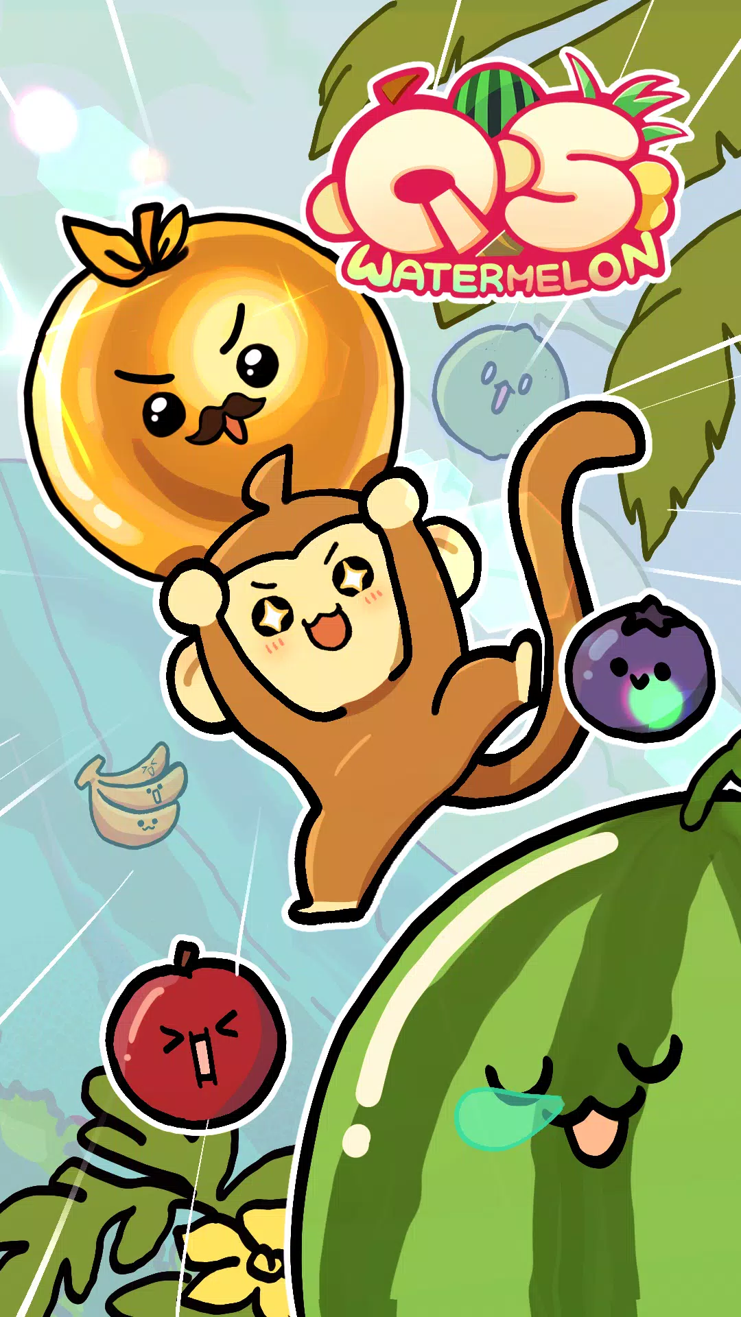 QS Monkey Land : Fruit Merge Schermafbeelding 0