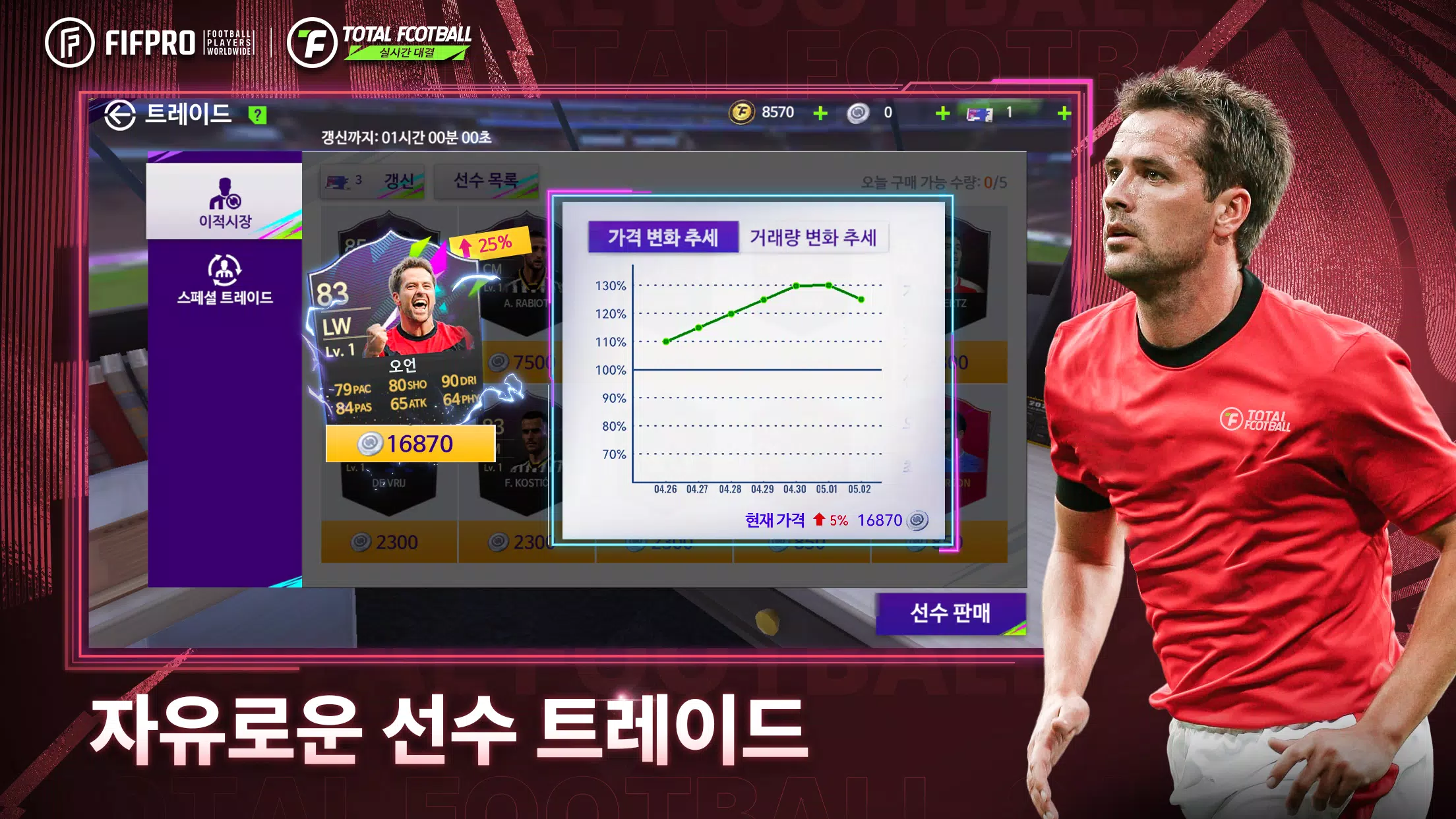 Total Football 24 - 박지성 선수 등장! Schermafbeelding 3