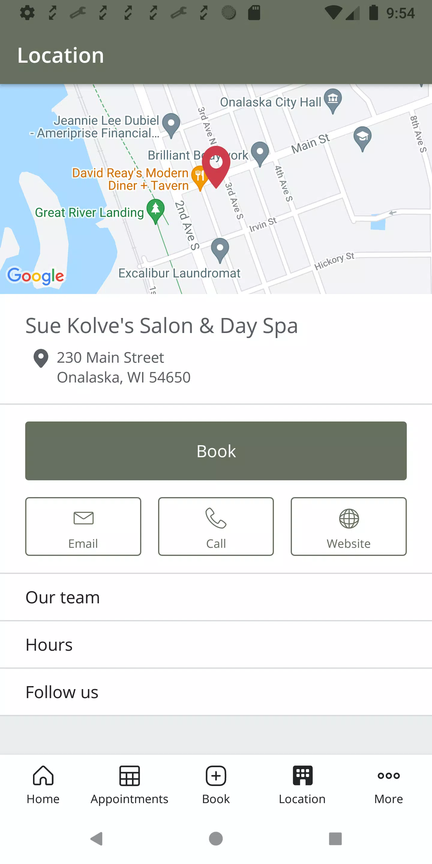 Sue Kolve’s Salon & Day Spa Скриншот 3