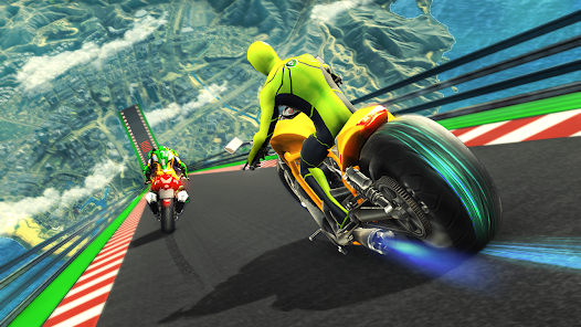 Super Hero Bike: Racing Game ภาพหน้าจอ 0