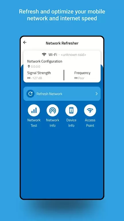 Signal Strength Test & Refresh ဖန်သားပြင်ဓာတ်ပုံ 0