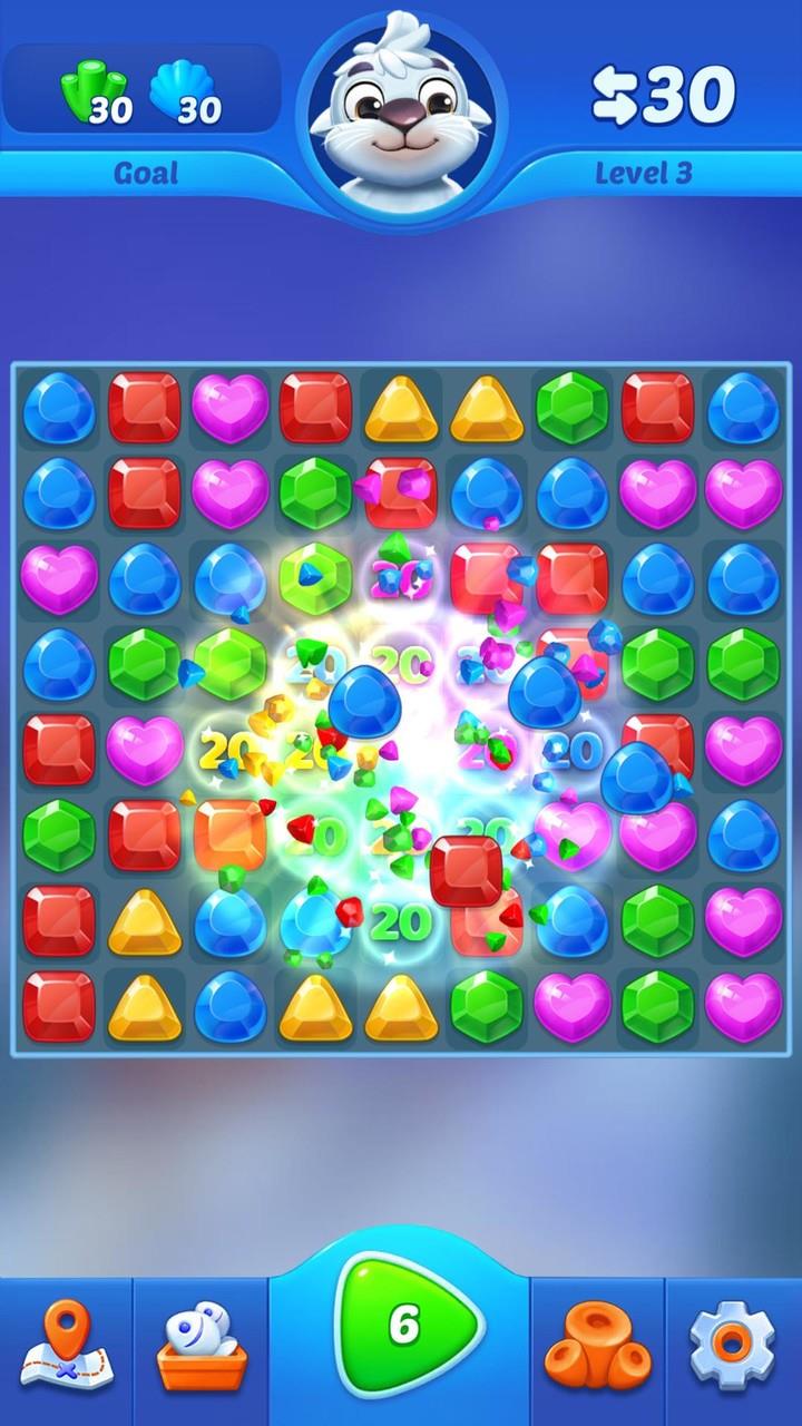 Jewel crush - match 3 game Скриншот 0