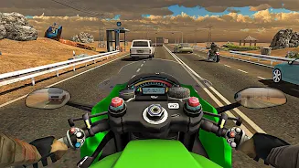 Schermata Racing In Moto: Traffic Race 0