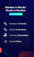 Numbers to Words Converter ဖန်သားပြင်ဓာတ်ပုံ 0