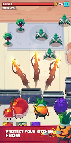 Fruit War: Idle Defense Game 스크린샷 0