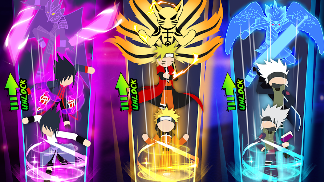Stickman Ninja Fight 3v3 Mod Captura de pantalla 3
