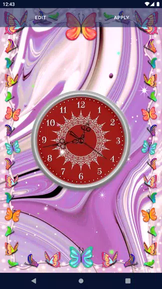 Schermata HD Clock Beautiful Wallpaper 2