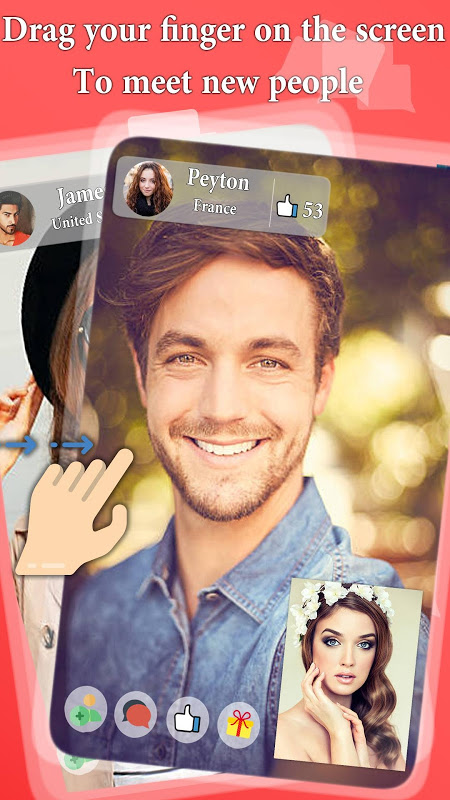 LightC - Meet People via video chat for free Zrzut ekranu 1