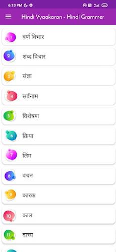 हिन्दी व्याकरण - Hindi Grammar Capture d'écran 0