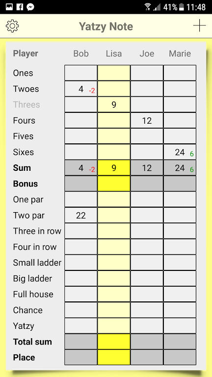 Yatzy Note 스크린샷 0
