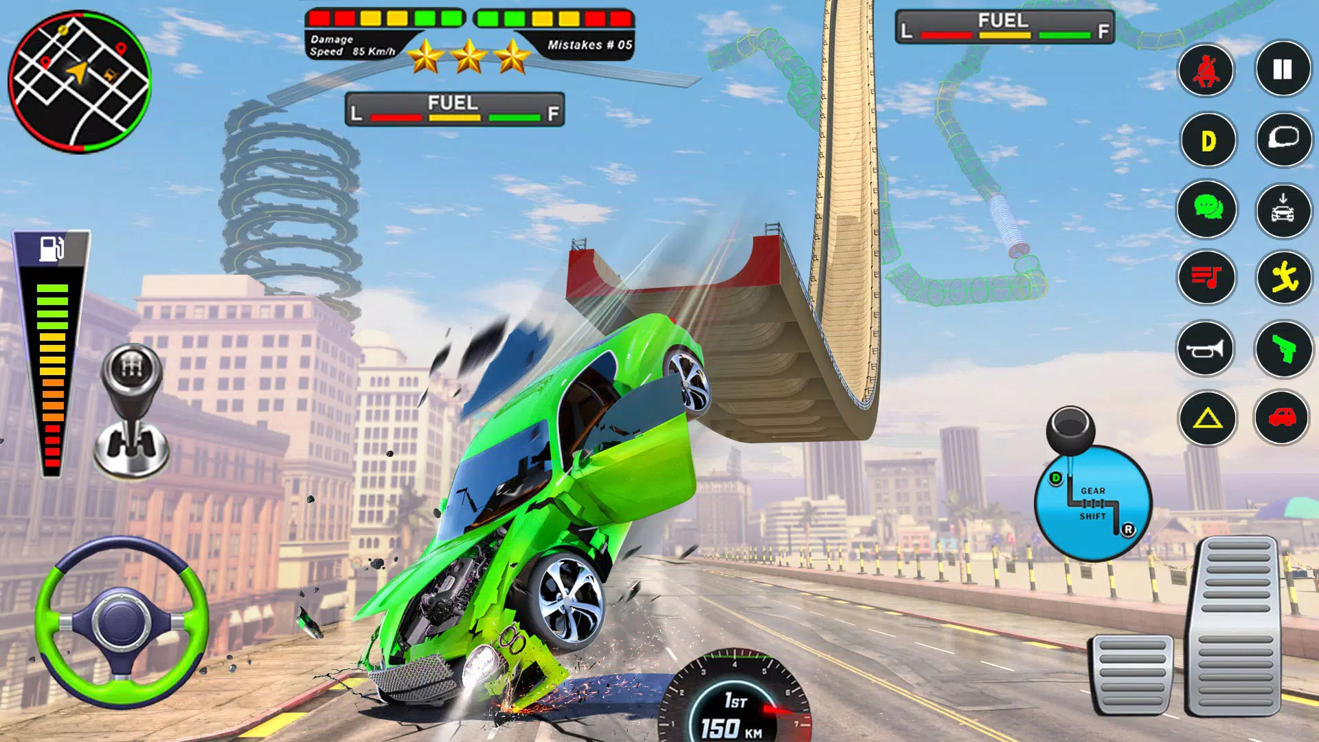 Mega Ramp Car Crash Simulator Ekran Görüntüsü 2