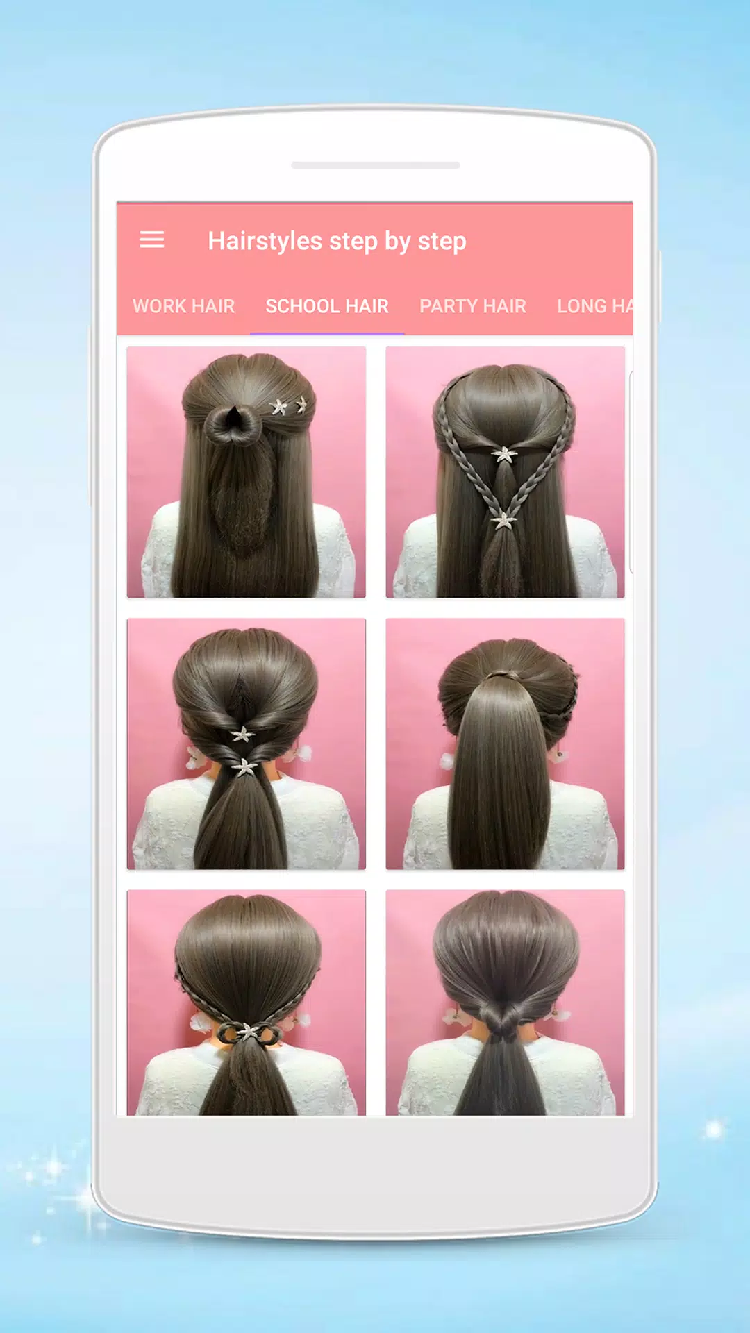 Hairstyles step by step ภาพหน้าจอ 3