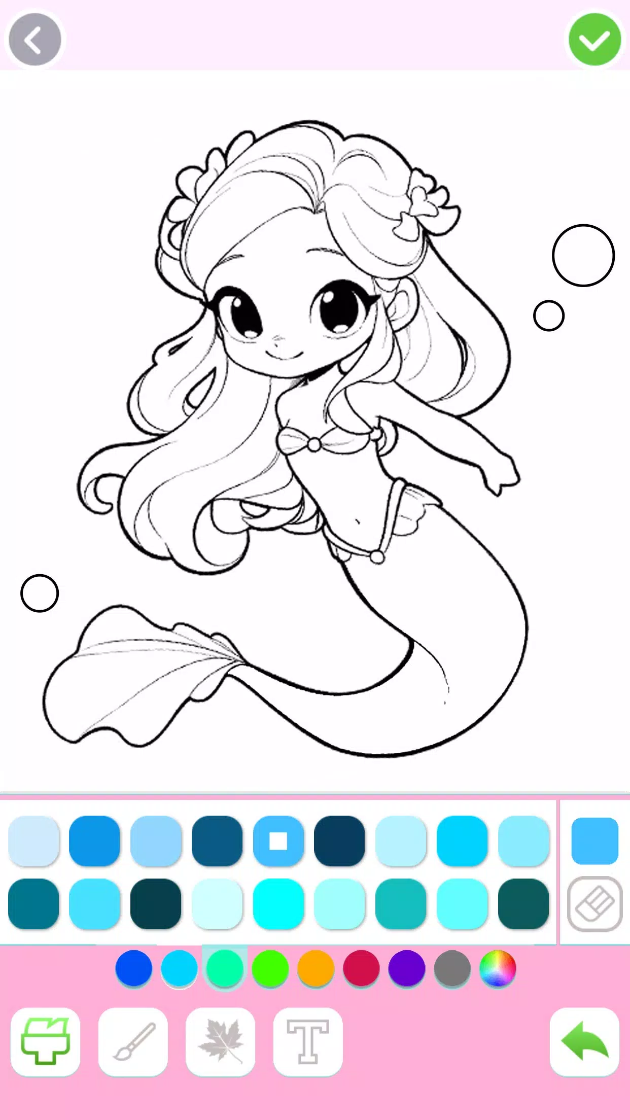 Schermata Mermaid Coloring:Mermaid games 2