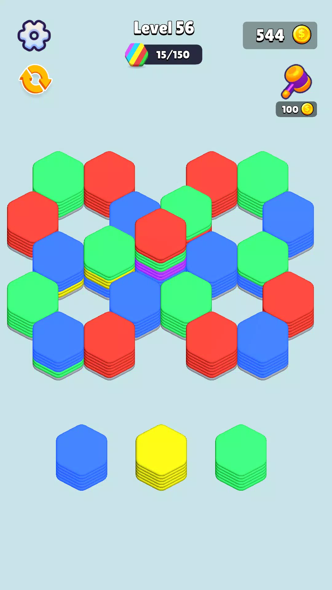 Stack Hexa Sort: Puzzle Match應用截圖第1張