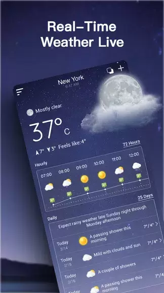 Live Weather Forecast Capture d'écran 1