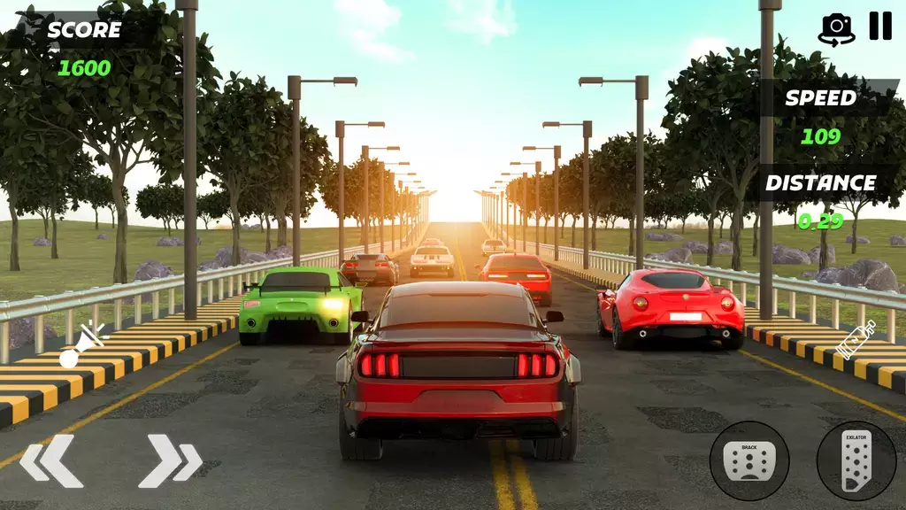 Turbo Traffic Car Racing Game Captura de pantalla 3