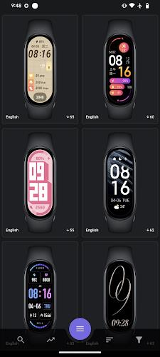 Mi Band 8 Watch Faces Capture d'écran 2