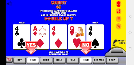 Video Poker with Double Up ဖန်သားပြင်ဓာတ်ပုံ 1