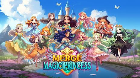 Merge Magic Princess: Tap Game Captura de tela 0