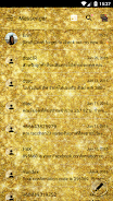 SMS Messages GlitterGold Glass应用截图第2张