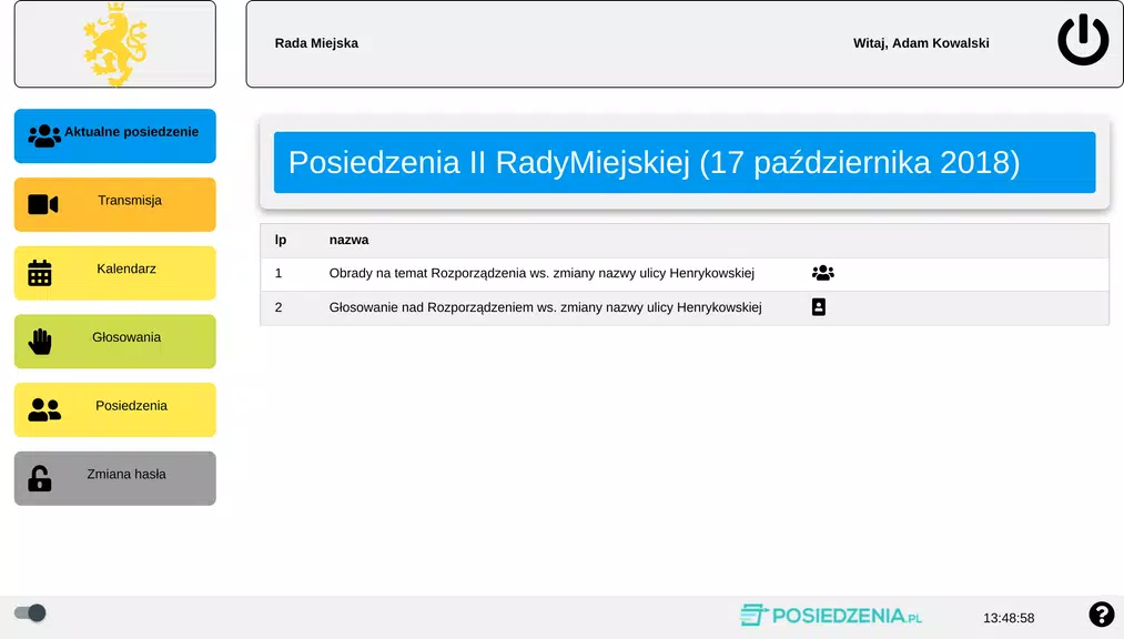 Posiedzenia.pl Capture d'écran 3