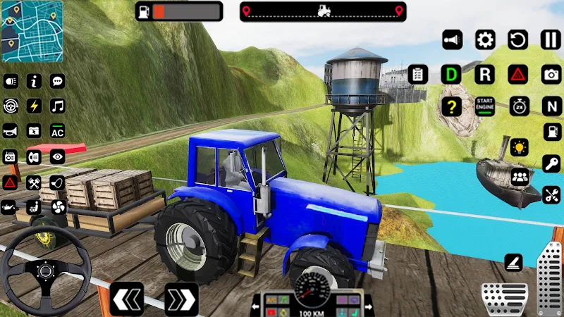 Tractor Trolly Driving Games 스크린샷 1