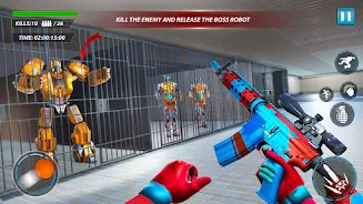 Prison Escape Robot Car Games Ảnh chụp màn hình 0