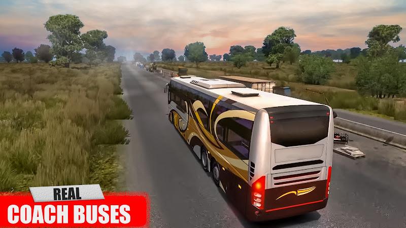 Euro Coach Bus Driving Games स्क्रीनशॉट 2