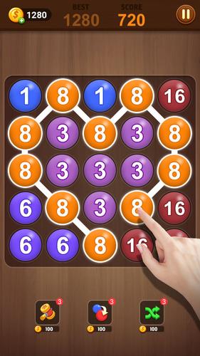 Merge bubble - Number game स्क्रीनशॉट 3