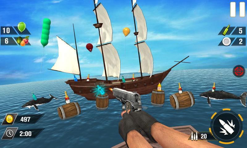 Schermata Bottle Gun Shooter Game Mod 2