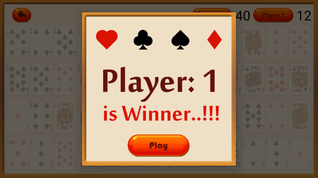 Playing Cards Matching Game - Memory booster game Capture d'écran 3