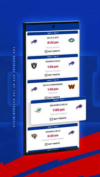 Buffalo Bills Mobile Capture d'écran 2