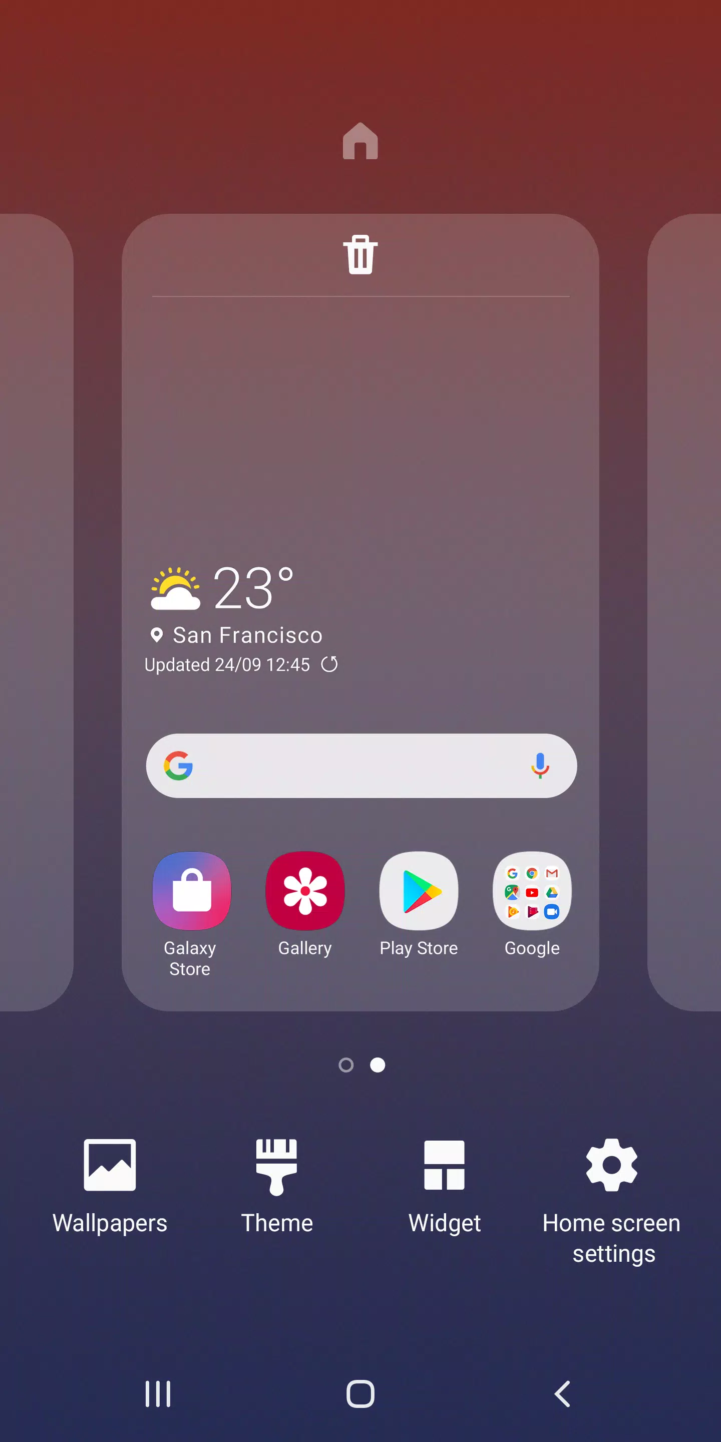 Samsung One UI Home Captura de tela 3